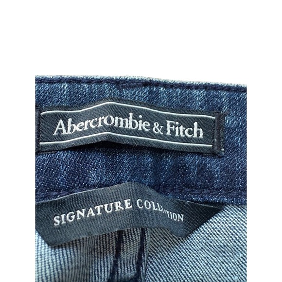 Abercrombie &‎ Fitch Super Skinny Distressed Dark Wash Jeans - Picture 4 of 7